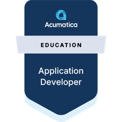 SIPD ACUMATICA APPLICATION DEVELOPER BADGE