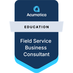 SIPD ACUMATICA FIELD SERVICE BUSINESS CONSULTANT BADGE