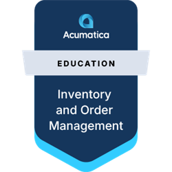 SIPD ACUMATICA INVENTORY AND ORDER MANAGEMENT BADGE