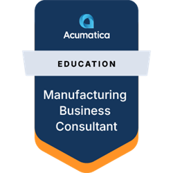 SIPD ACUMATICA MANUFACTURING BUSINESS CONSULTANT BADGE
