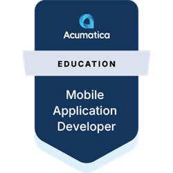 SIPD ACUMATICA MOBILE APPLICATION DEVELOPER BADGE