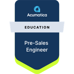 SIPD ACUMATICA PRE-SALES ENGINEER BADGE