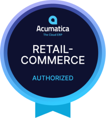 Logo Acumatica Retail Commerce Authorized